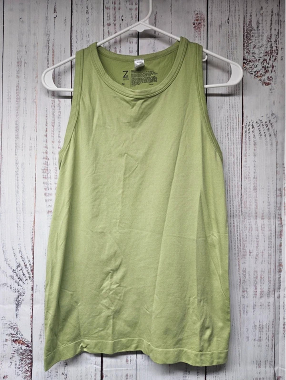 Z By Zella Lime Green Athletic Tank Women's Size Medium